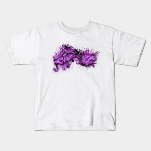 Purple Koi Splash Kids T-Shirt